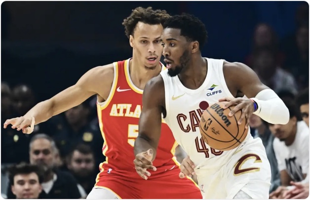 米切尔37分约翰逊空砍23+13 骑士主场胜老鹰