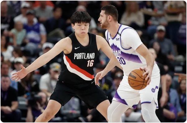 杨瀚森不到4分钟仅2分 开拓者2分险胜爵士 朱哥27+8 马卡32分